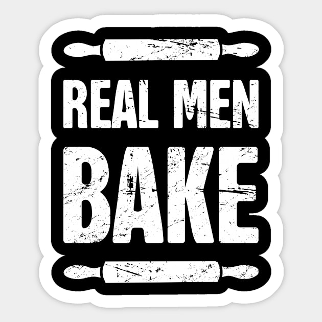 Real Men Bake | Funny Baking Design Sticker by MeatMan